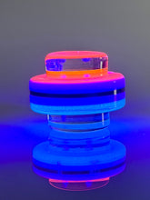 Load image into Gallery viewer, Collector Series Turbo Top (Black & White w/ Blue and Pink UV)
