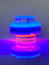 Load image into Gallery viewer, Collector Series Turbo Top (Black &amp; White w/ Blue and Pink UV)
