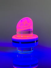 Load image into Gallery viewer, Collector Slant Top (Black &amp; White w/ Blue and Pink UV
