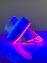 Load image into Gallery viewer, Collector Slant Top (Black &amp; White w/ Blue and Pink UV
